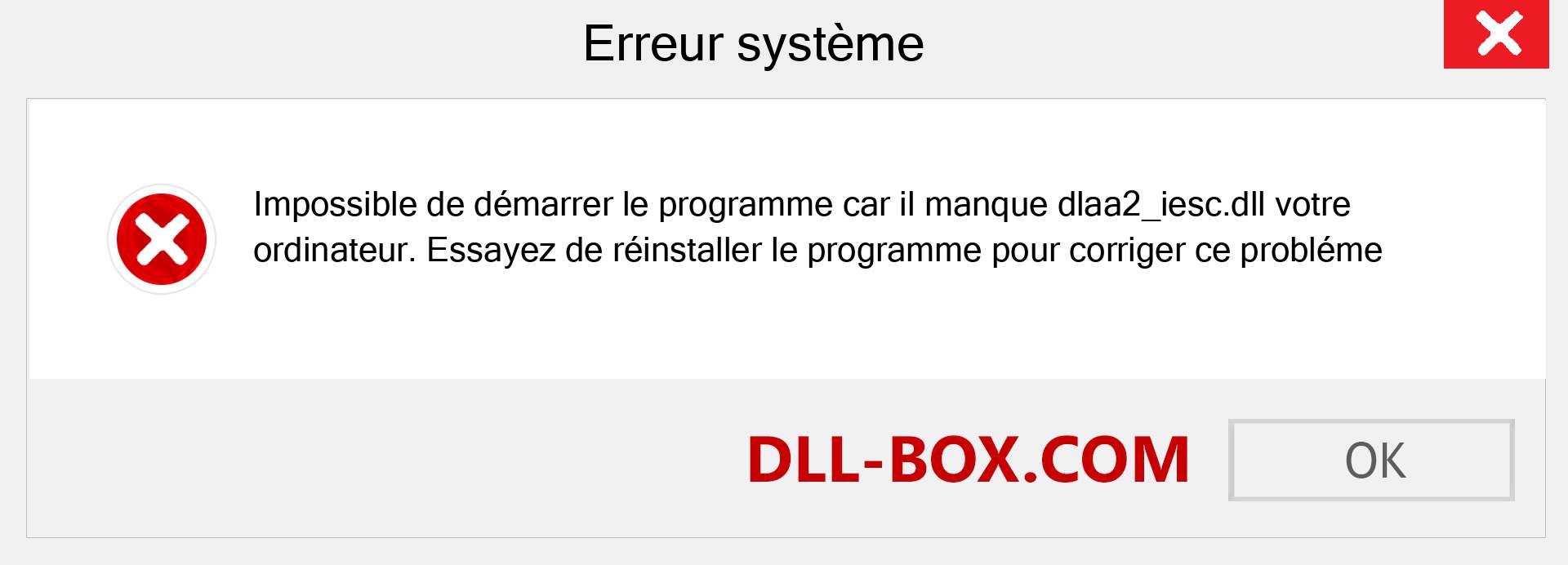 Le fichier dlaa2_iesc.dll est manquant ?. Télécharger pour Windows 7, 8, 10 - Correction de l'erreur manquante dlaa2_iesc dll sur Windows, photos, images